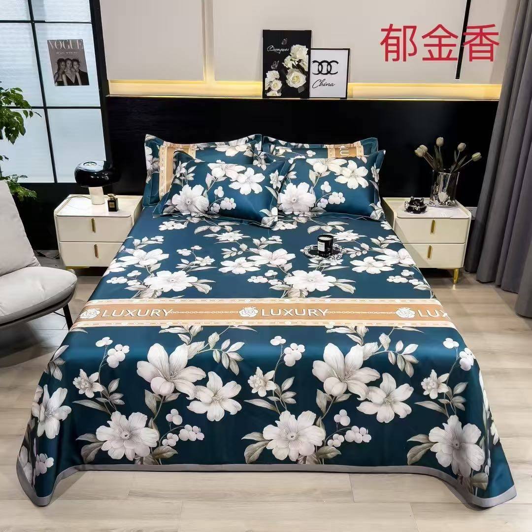 贡缎提花四件套